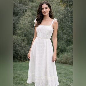 White Embroidered Sundress